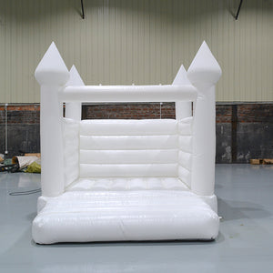 Outdoor Wedding Party Inflatable Castle White Bounce House white wedding bounce house