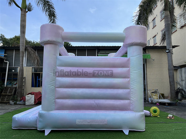 Party rental business  pastel bounce house Colorful  Inflatable Bouncy Castle