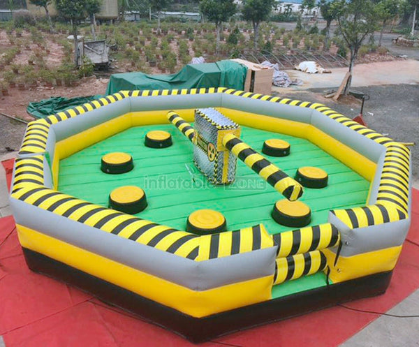 Interactive inflatable meltdown challenge games for sale  Inflatable wipeout game with mechanical