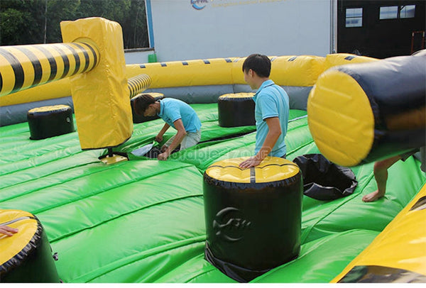 Interactive inflatable meltdown challenge games for sale  Inflatable wipeout game with mechanical