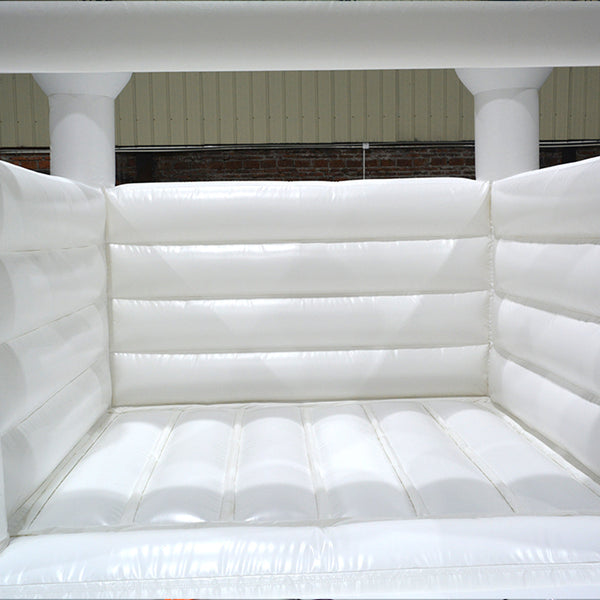 Outdoor Wedding Party Inflatable Castle White Bounce House white wedding bounce house