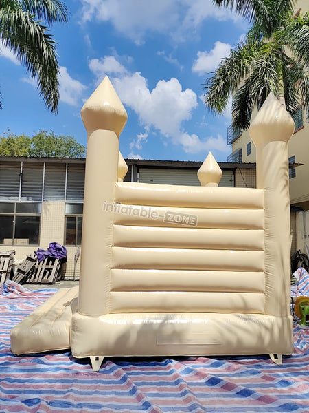 Beautiful wedding Nude bounce house, white bouncy castle for wedding