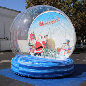 Inflatable Snow Globe With Blowing Snow Life Size Snowglobe Blow Up Snow Globe