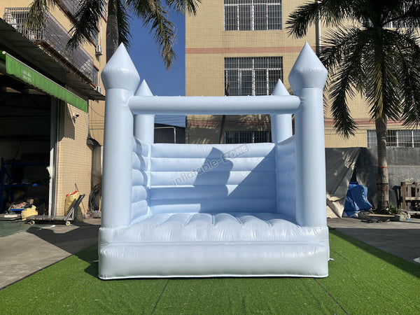 Pastel Blue Wedding Jumping Castle, Wedding Bounce House