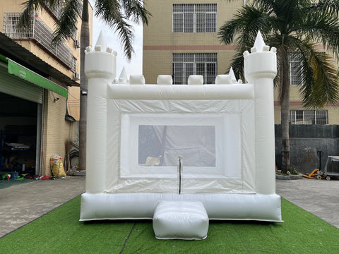 White Nflatable Bouncer Jumping Castle Slide Commercial Bounce House With Slide Bounce House Water Slide