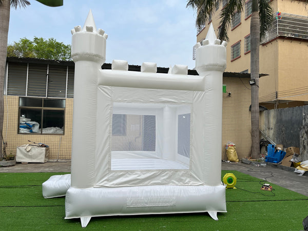 White Nflatable Bouncer Jumping Castle Slide Commercial Bounce House With Slide Bounce House Water Slide