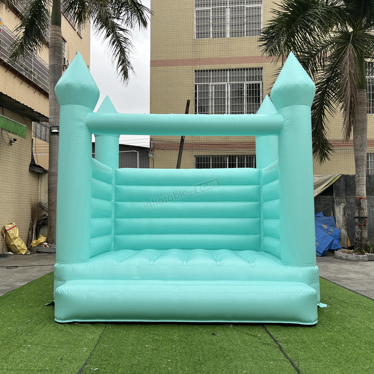 Pastel Green Wedding Bounce Jumping Castle, Wedding Bouncy House