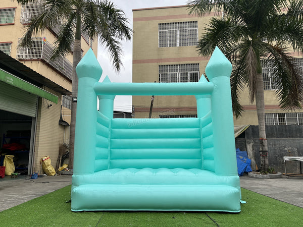 Pastel Green Wedding Bounce Jumping Castle, Wedding Bouncy House