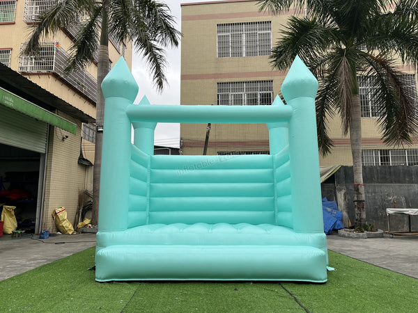 Pastel Green Wedding Bounce Jumping Castle, Wedding Bouncy House