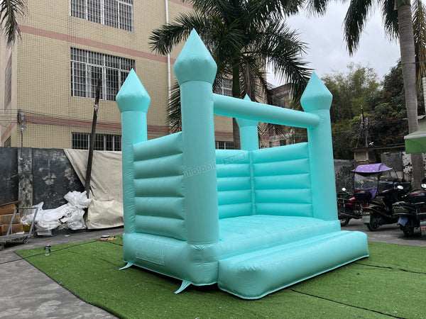 Pastel Green Wedding Bounce Jumping Castle, Wedding Bouncy House