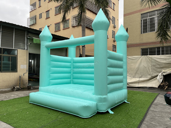 Pastel Green Wedding Bounce Jumping Castle, Wedding Bouncy House