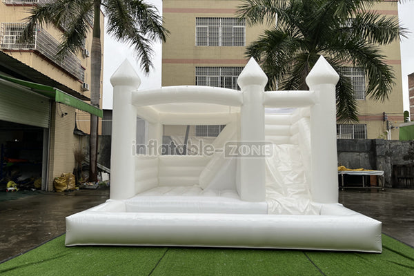 Inflatable Wedding Bounce House Castle White Bouncy House Party