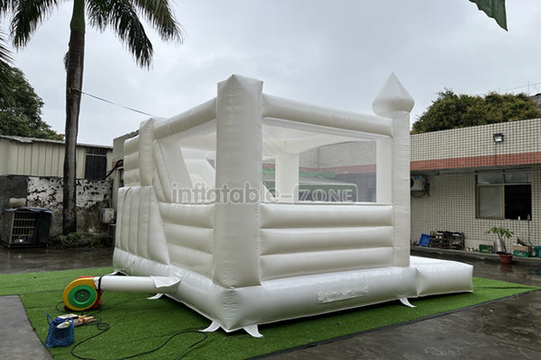 Inflatable Wedding Bounce House Castle White Bouncy House Party