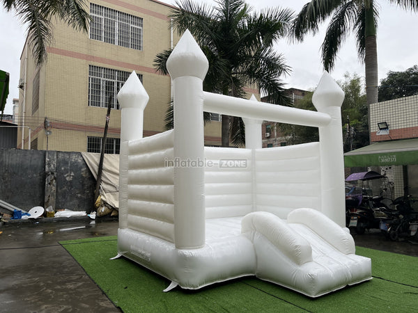 White Bounce House With Slide Mini White Bounce House White Bouncy Castle To All White Bounce House