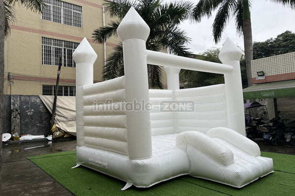 White Wedding Bounce House Bridal White Wedding Jumping Castle