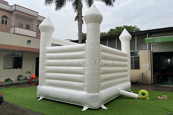 White Wedding Bounce House Bridal White Wedding Jumping Castle