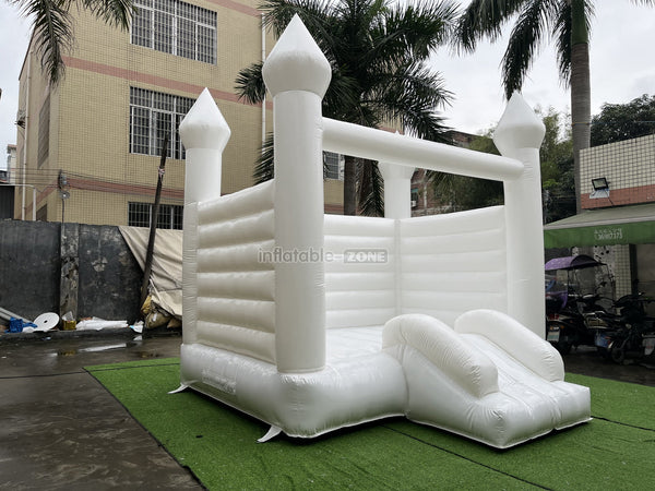 White Bounce House With Slide Mini White Bounce House White Bouncy Castle To All White Bounce House