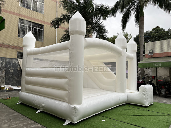 White Bounce House Waterslide Jumping Castle Castle Bounce House Wedding Jumping Bouncer