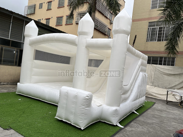 White Bounce House Waterslide Jumping Castle Castle Bounce House Wedding Jumping Bouncer