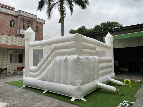 White Bounce House Waterslide Jumping Castle Castle Bounce House Wedding Jumping Bouncer