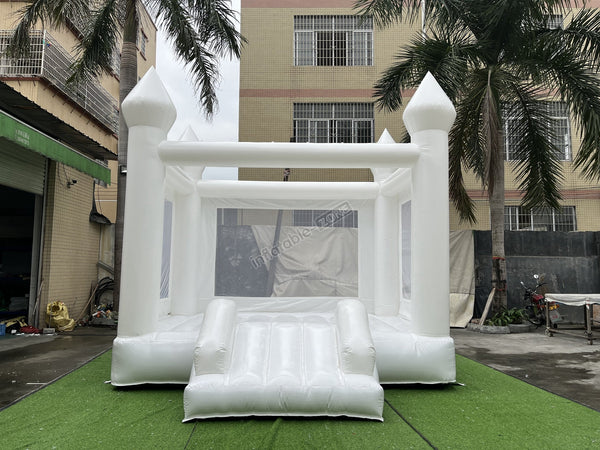 White Inflatable Bounce House White Castle Bounce House Jumper