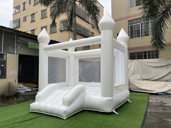 White Inflatable Bounce House White Castle Bounce House Jumper