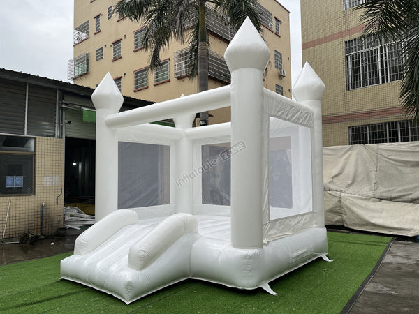 White Inflatable Bounce House White Castle Bounce House Jumper