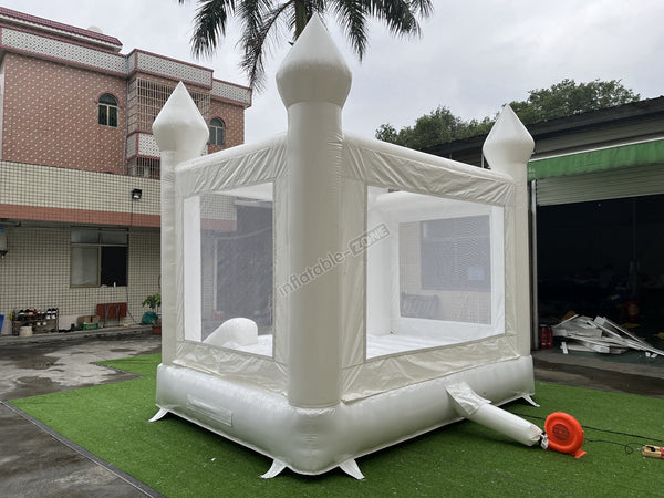 White Inflatable Bounce House White Castle Bounce House Jumper