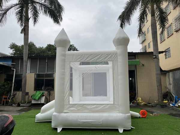 White Inflatable Bounce House White Castle Bounce House Jumper