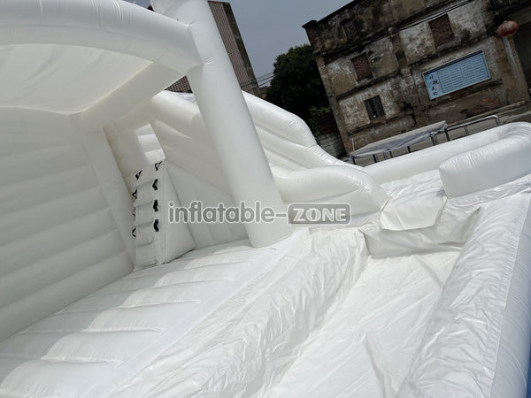 White Bouncer Castle Inflatable Water Slide Wedding Jumpy House Castle