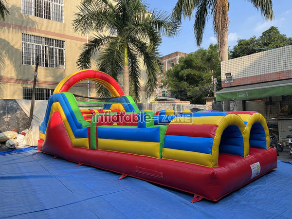 Inflatable Obstacle Course Sports Games Race With Obstacles Course Bounce House