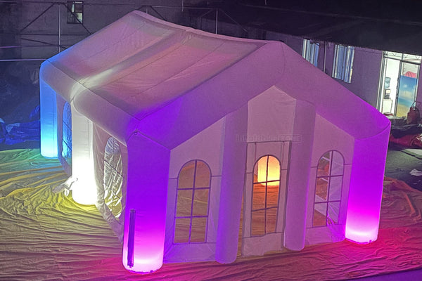 Illumination Inflatable Tent With Led Lights Outdoor Hosue Blow Up Party For Wedding Event