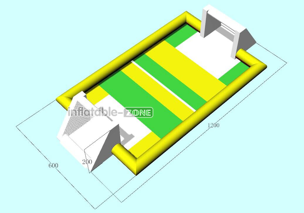 Huge Inflatable Football Pitch Court Airtight Inflatable Soccer Field Outdoor Sports Games
