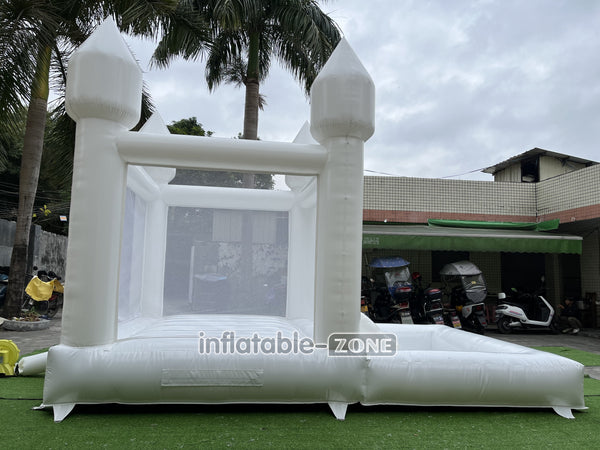 Small Jumpers Inflatable White Bounce House Combo Kids Party Bouncy Castle For Outdoor Party