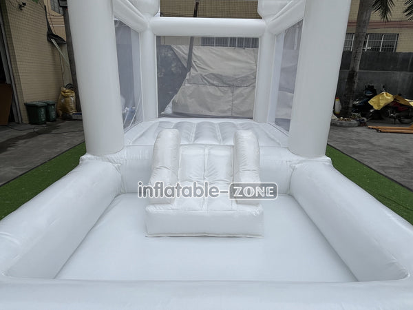 Small Jumpers Inflatable White Bounce House Combo Kids Party Bouncy Castle For Outdoor Party