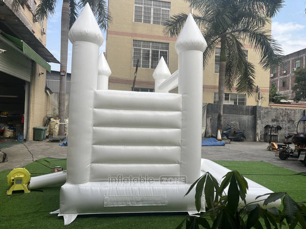Mini White Bouncy Castle Inflatable Wedding Bouncer Party Yard Bounce House With Kids Ball Pool Pit