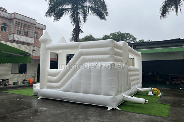 Inflatable Wedding Bounce Castle White Wedding Bounce House Wedding Moon Bounce