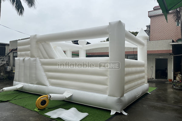 Inflatable Wedding Bounce Castle White Wedding Bounce House Wedding Moon Bounce