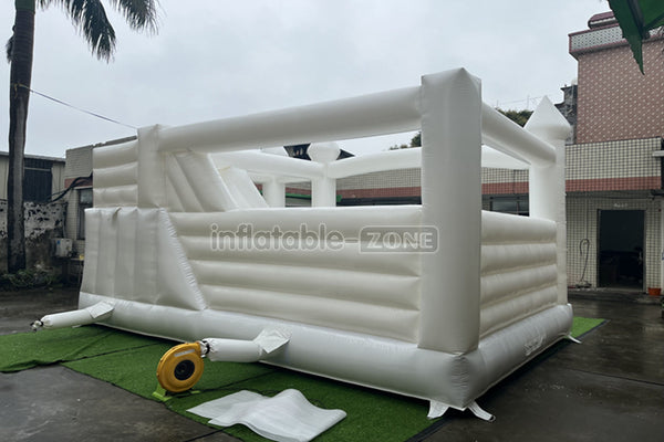 Inflatable Wedding Bounce Castle White Wedding Bounce House Wedding Moon Bounce