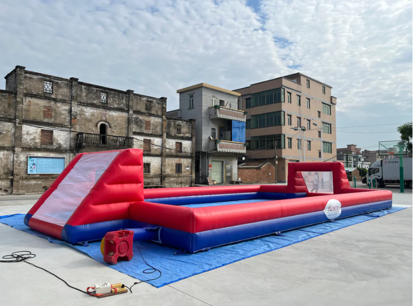 20x10m inflatable rectangular with blower , no soccer goal