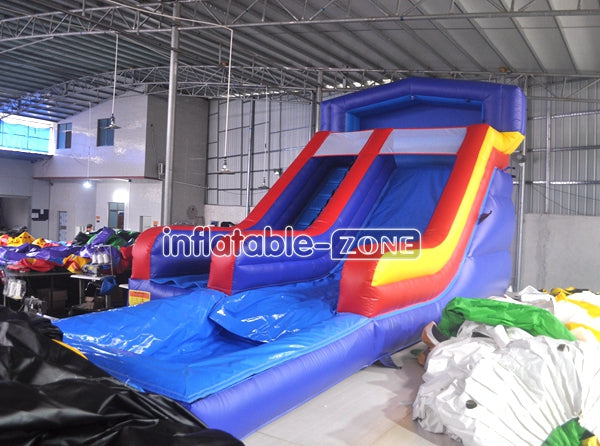 Play Blow Up Inflatable Water Slides With Small Pool For Kids And Adults