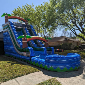 Happy Hop Water Slide Inflatable Pool Waterslide Splash Big Bounce House Combo Commercial