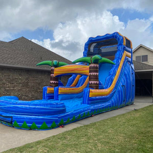 Water Slides Blow Up Play House Inflatable Party With Waterslide And Pool