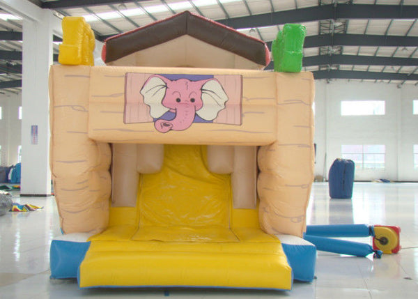 Common Elephant Animals Pirate Ship Inflatable Slide Children cute inflatable Pirate Jump House