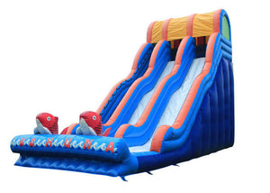 Garden Outdoor Inflatable Water Slide , Big Party Cartoon Toddler Water Slide
