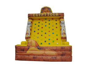 Egyptian Pharaoh Rock Climbing Bounce House  , Yellow Inflatable Climbing Mountain