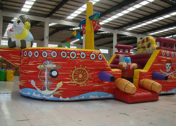 Inflatable Water Obstacle Course , Attractive Corsair Obstacle Course Moon Bounce