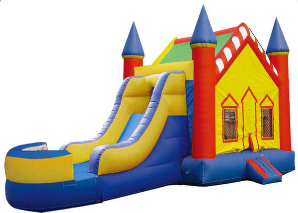 Big Party Bright Inflatable Bouncer Combo Blow Up Fun House  0.55mm PVC Tarpaulin