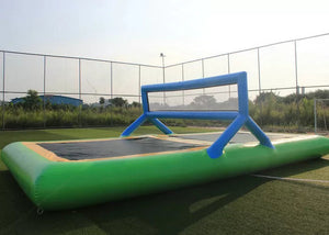 Interesting Inflatable Water Games Inflatable Trampoline Volleyball Court Customized