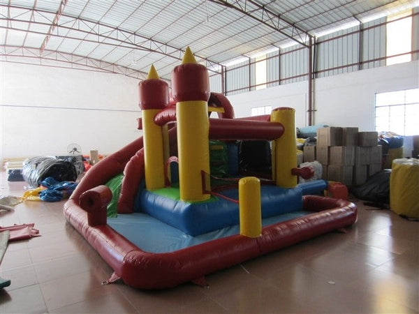 Cheap inflatable mini combo with pool inflatable simple combo pool game for kids under 6 years